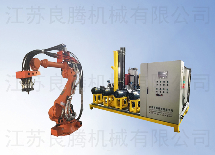 海綿座墊雙密度四組份高壓發泡機